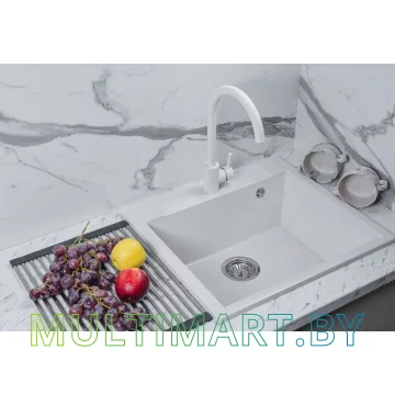 Кухонная мойка AV Engineering Unit AVE550500WTA (белый) картинка 4